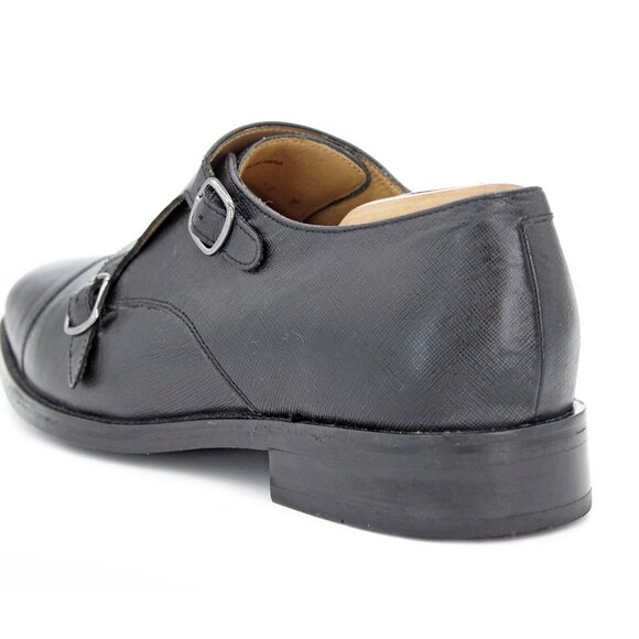 Cole Haan Grand.Os Men's Monk Strap ‘Harrison’ Black Cap Toe Oxford: Size 11 M - Picture 2 of 9